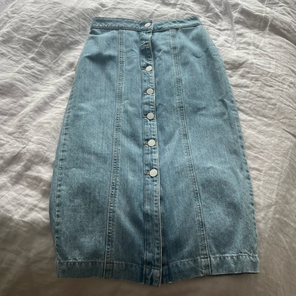 DL1961 Jeanne Devin button up midi skirt - Picture 3 of 4